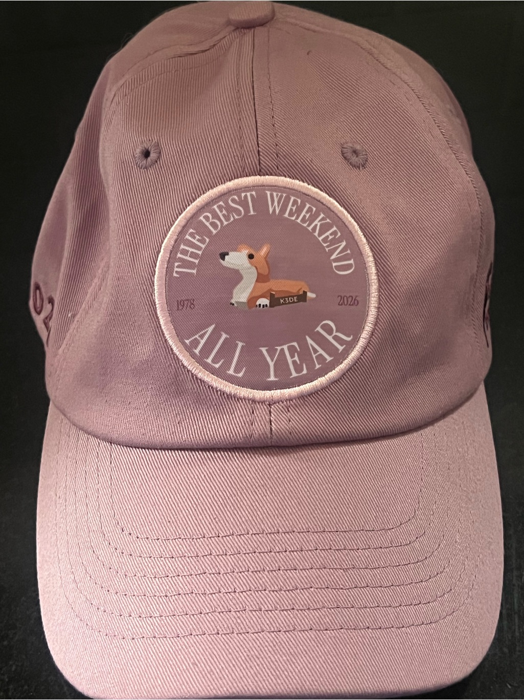 Kentucky Three Day Event K3de Horse Baseball Hat Dusty Mauve Kentucky Three Day Event K3de Horse Baseball Hat Dusty Mauve